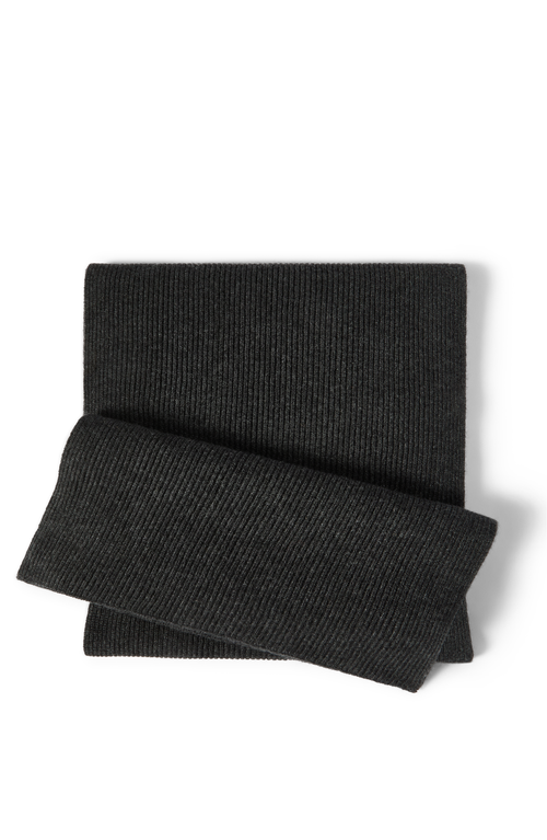 Cashmere knit scarf in Lignite Grey at Nordstrom
