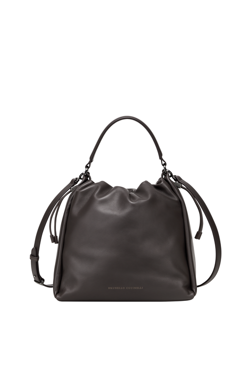 Soft leather Mellow Bucket bag in Brown at Nordstrom by Brunello Cucinelli