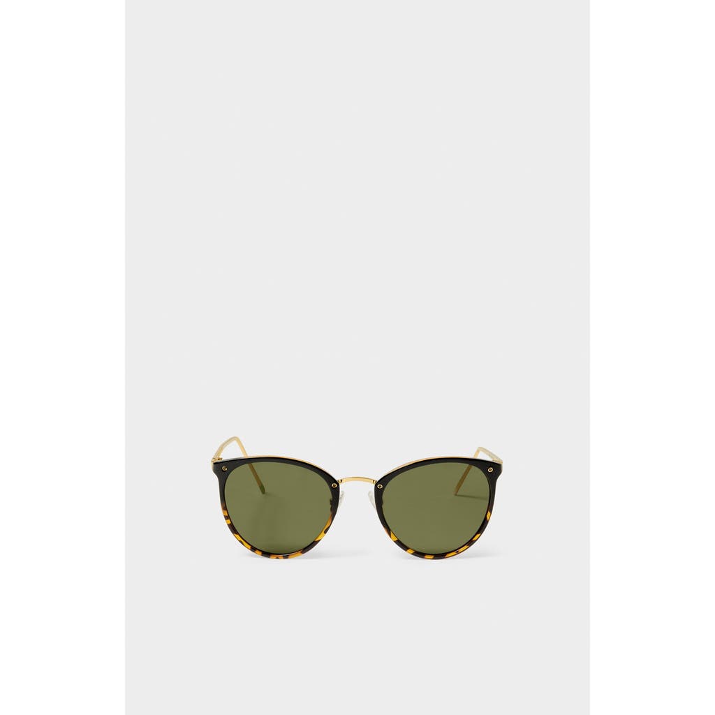Santorini Sunglasses in Gradient Black Tortoiseshell at Nordstrom