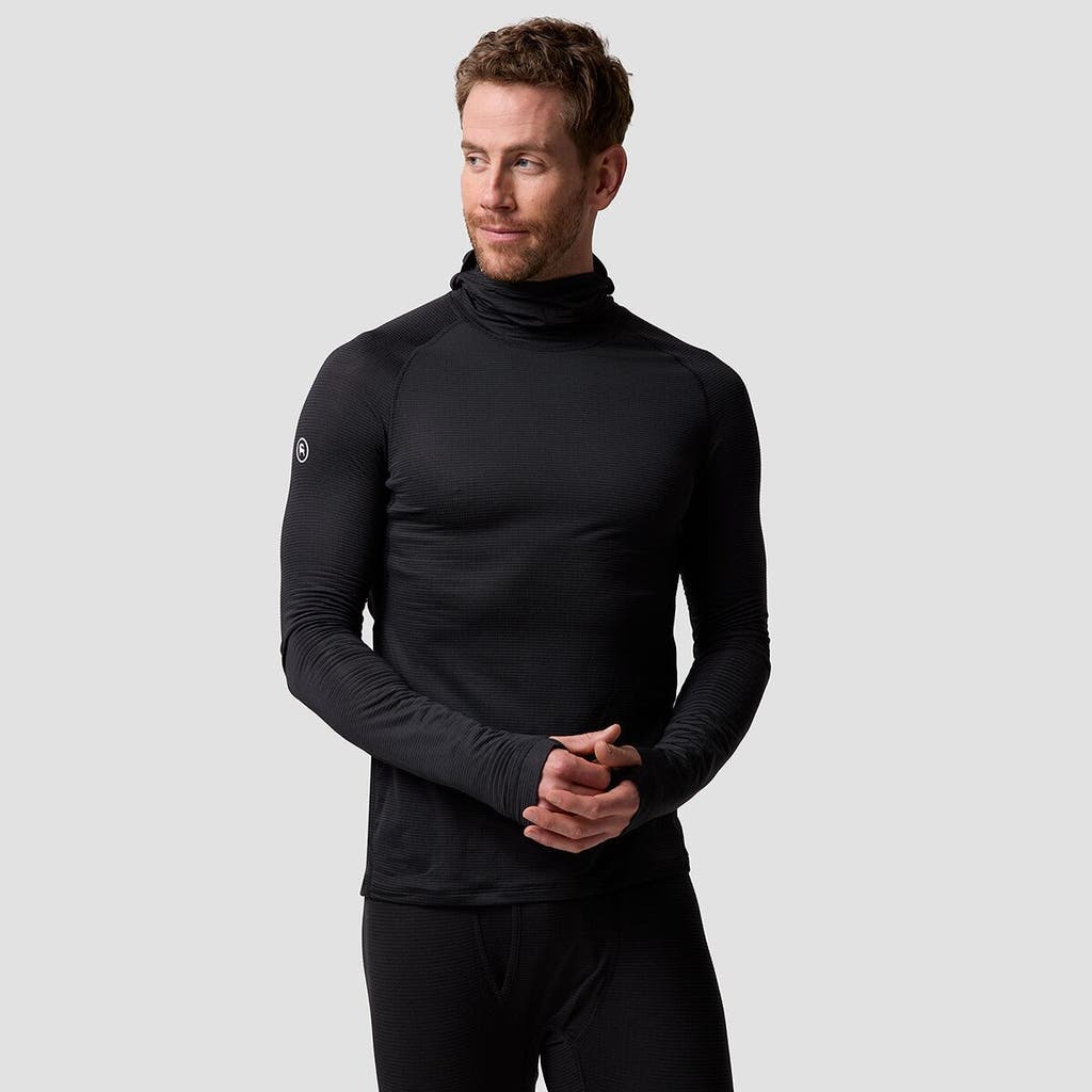 Pines Micrrid Ultra-Lt Baselayer Balaclava Top - Men's in Black at Nordstrom, Size by Backcountry