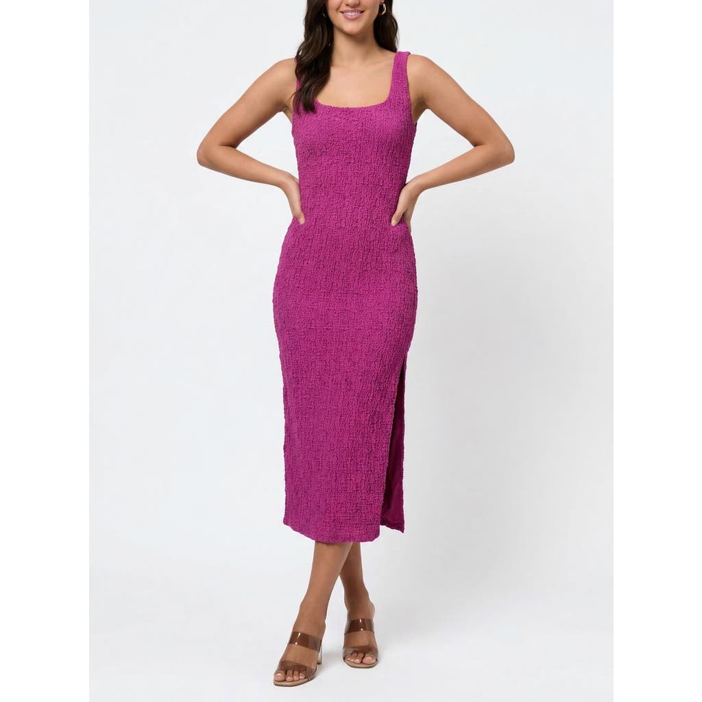 Emi Sleeveless Pucker Knit Midi Dress in Orchid at Nordstrom, Size by RACHEL Rachel Roy