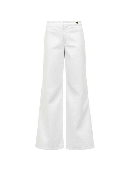 Jane High waist flare pant jeans twill in White at Nordstrom, Size by Callas Milano