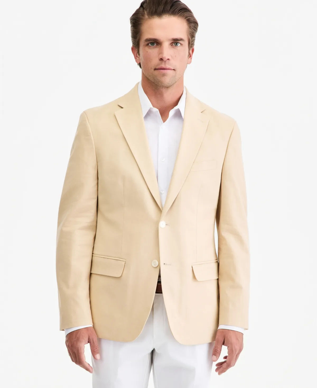 Modern-Fit Linen Blend Blazer