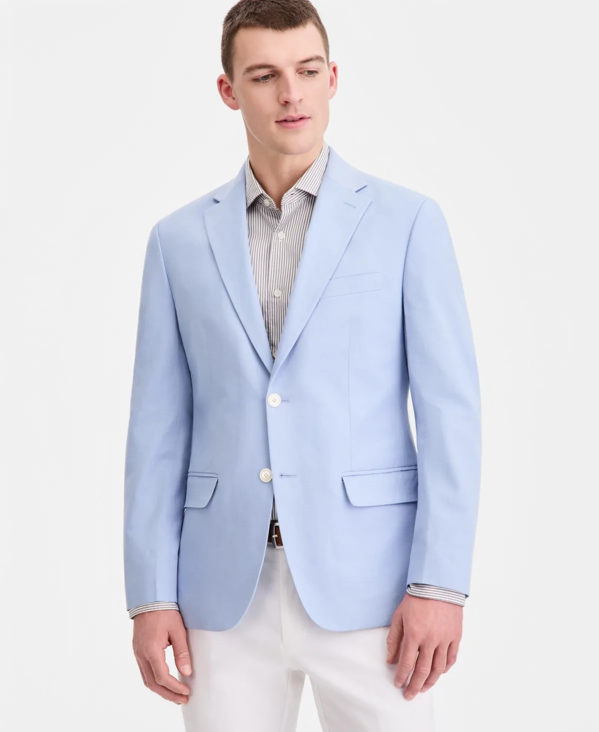 Modern-Fit Linen Blend Blazer