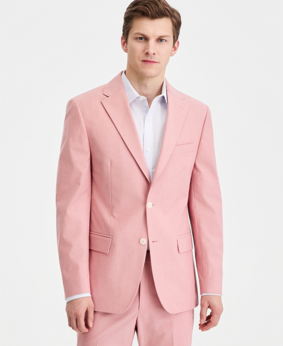 Modern-Fit Th Flex Stretch Chambray Suit Separates Jacket