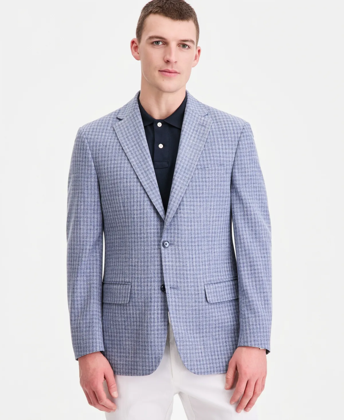Modern-Fit Patterned Blazer