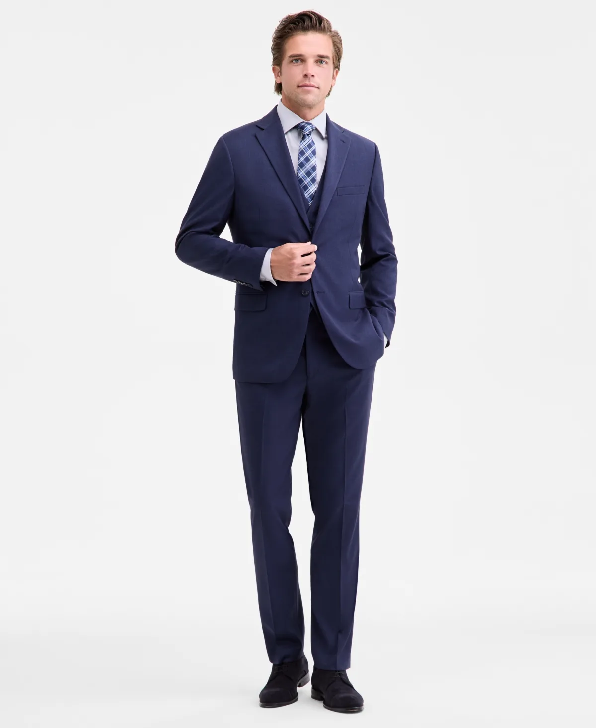 Modern-Fit Vested Nested Suit