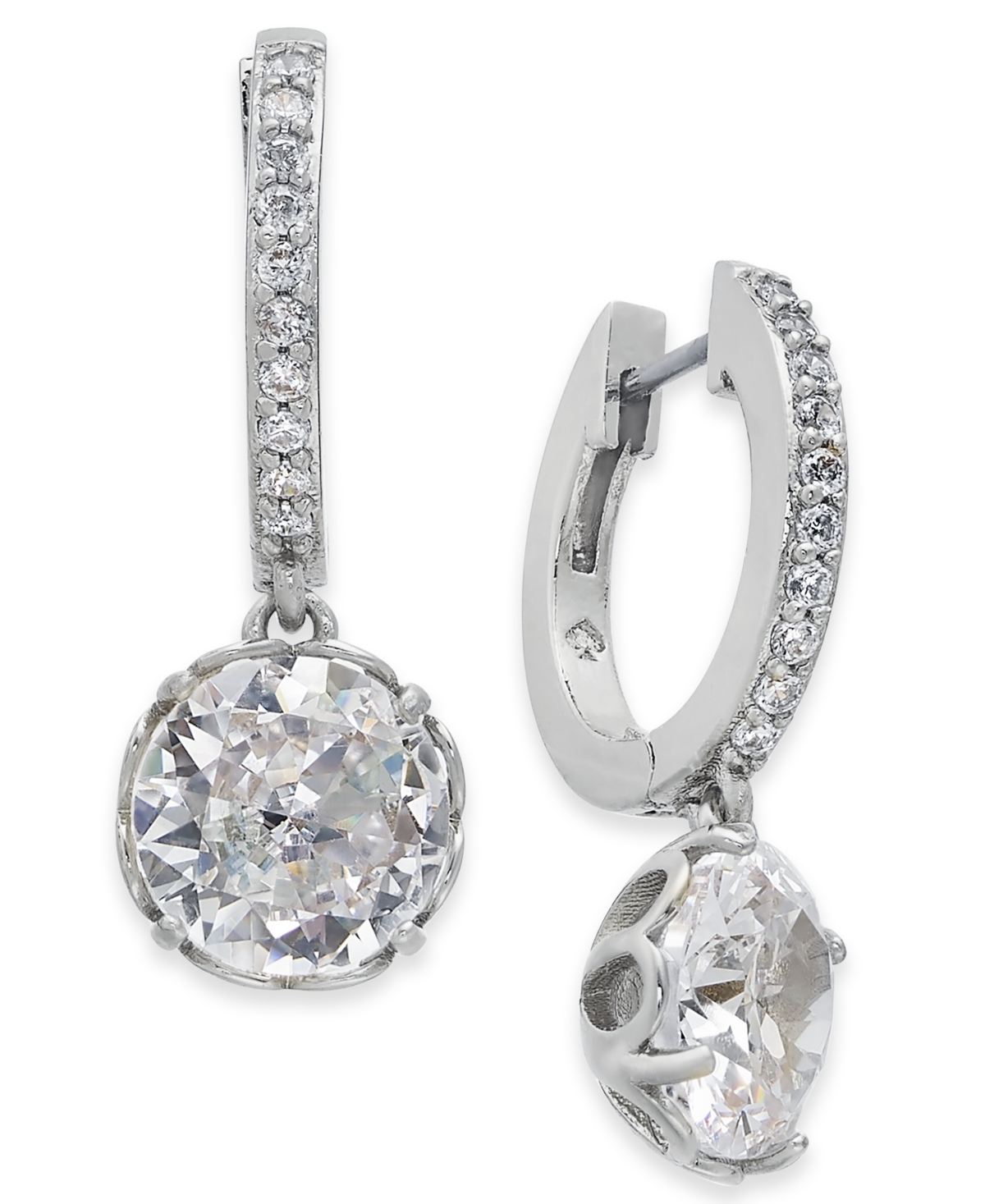 Crystal Huggie Hoop Earrings