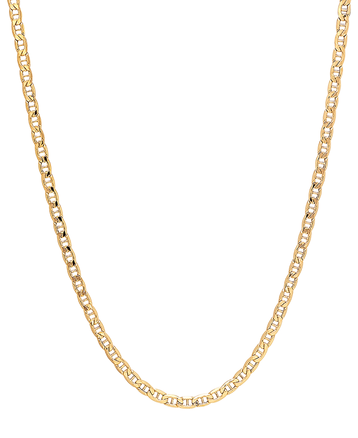 Lightweight Mariner Link 20" Chain Necklace (4mm) in 14k Gold