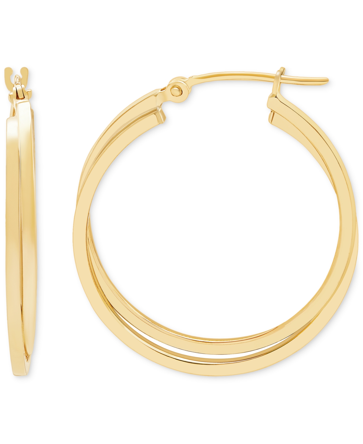 Intertwined Hoop Earrings in 14k Gold