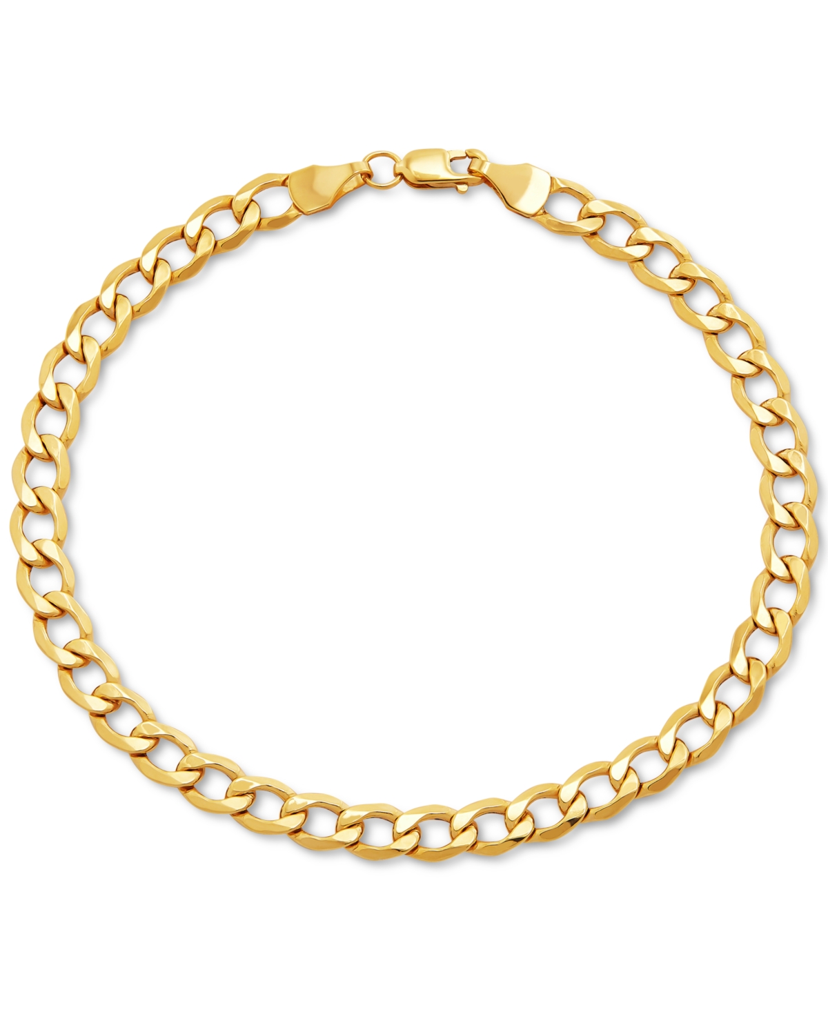 Cuban Link Chain Bracelet (5mm) in 10k Gold