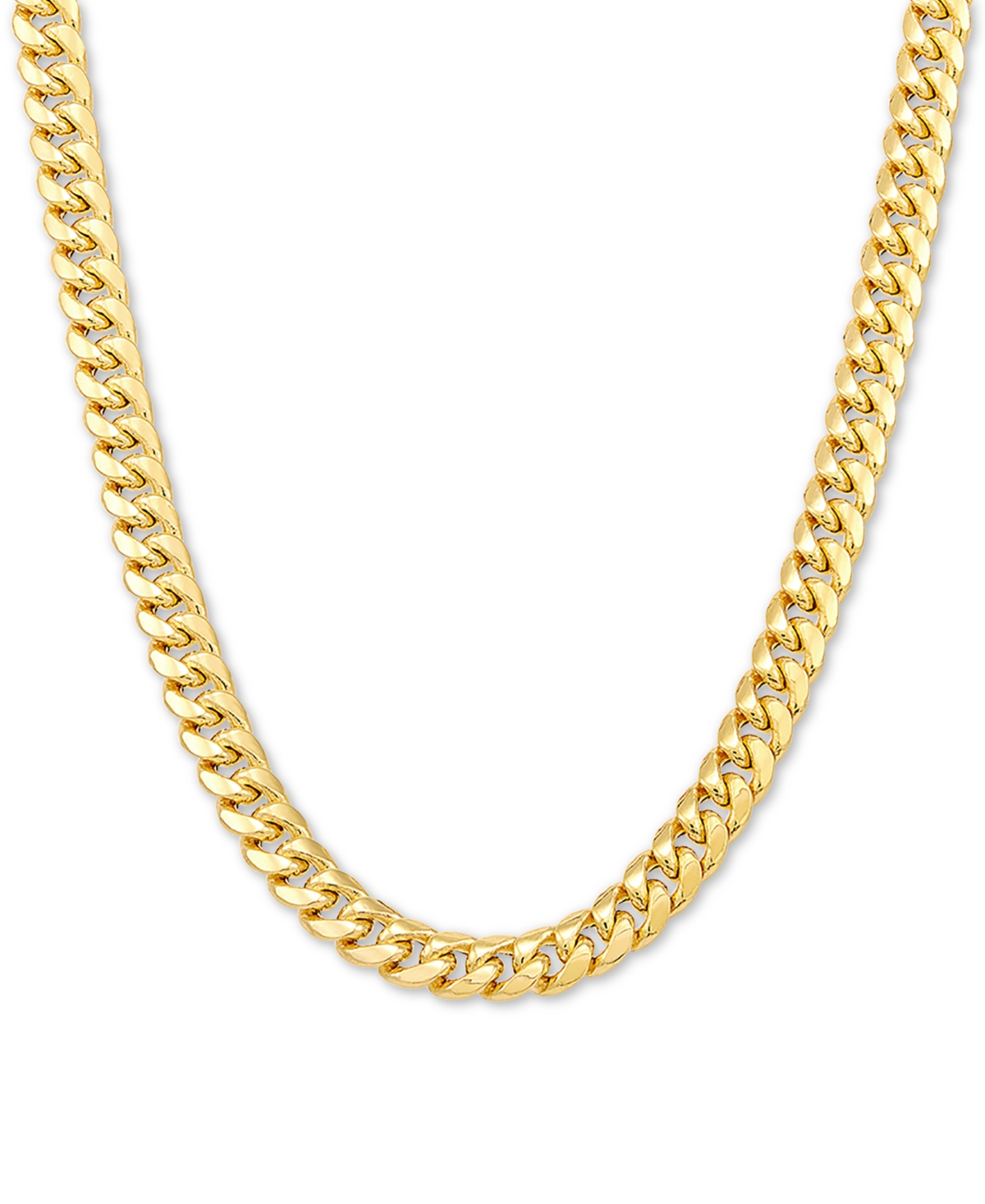 Lightweight Miami Cuban Link 20" Chain Necklace (6mm) in 10k Gold