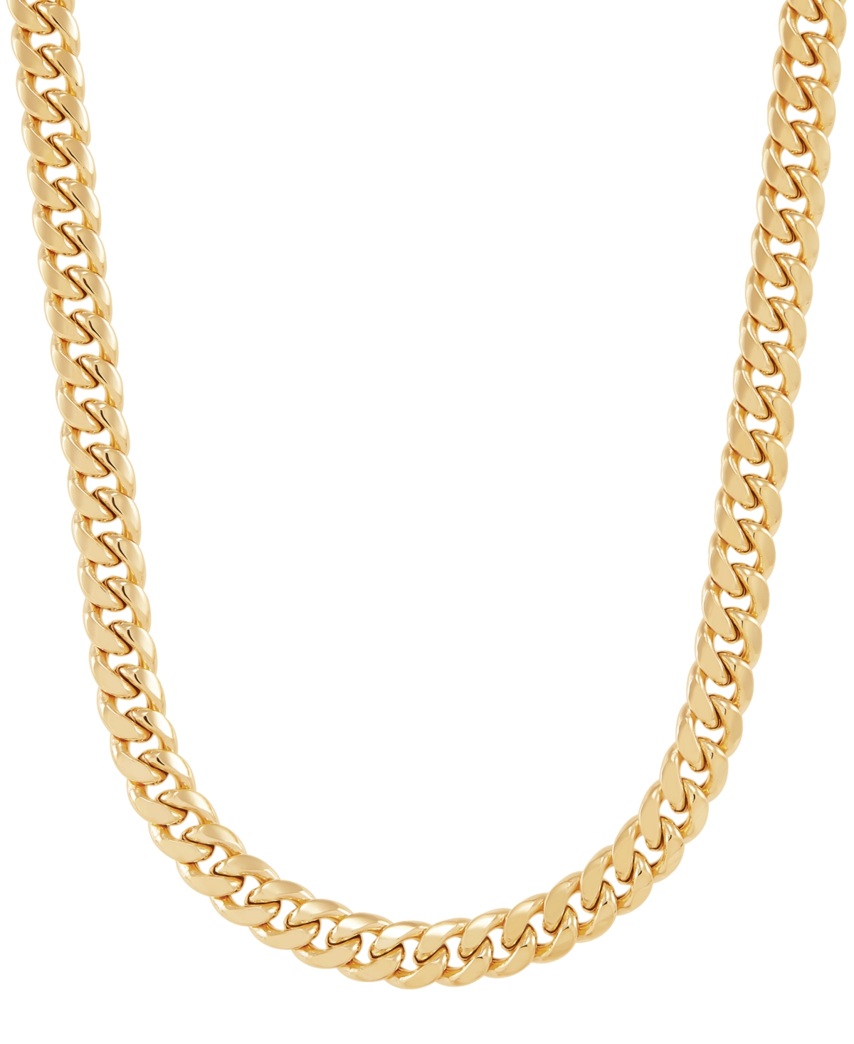 Cuban Chain Necklace in 14K Yellow Gold