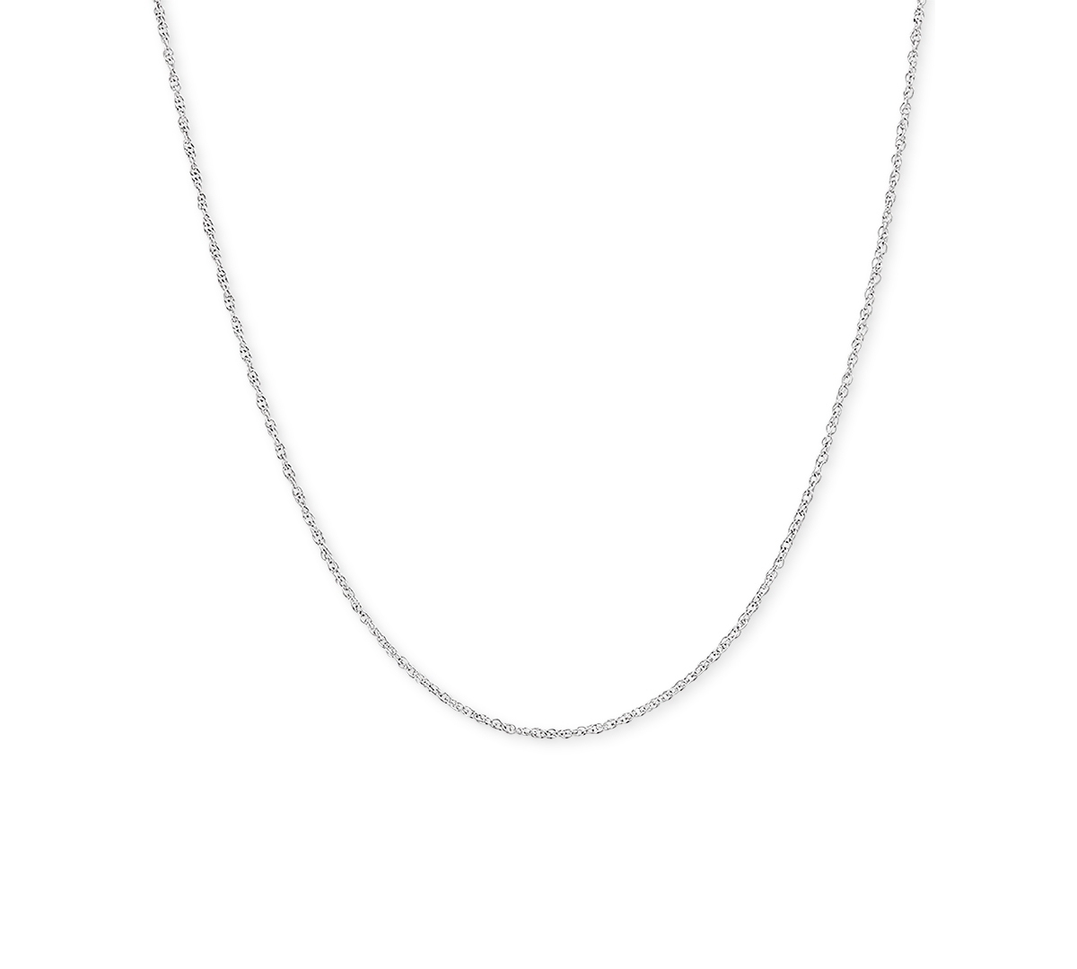 20" Light Rope Chain Necklace (1mm) in 14k Yellow Gold
