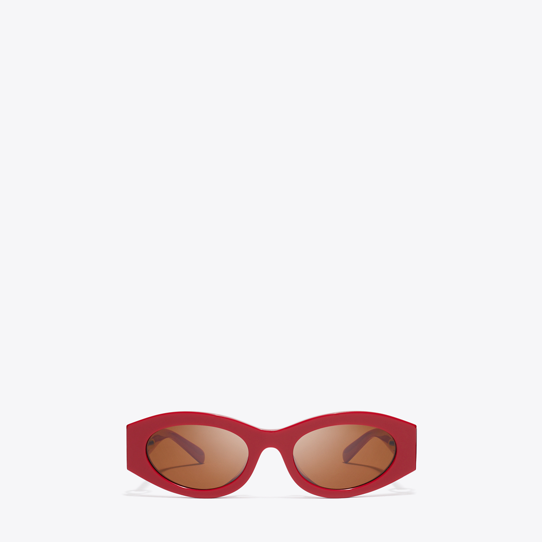 Pierced Oval Sunglasses