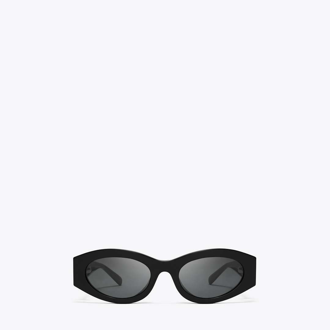 Pierced Oval Sunglasses