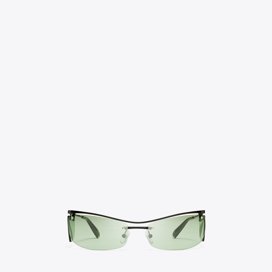 Double-Lens Runway Sunglasses by Tory Burch