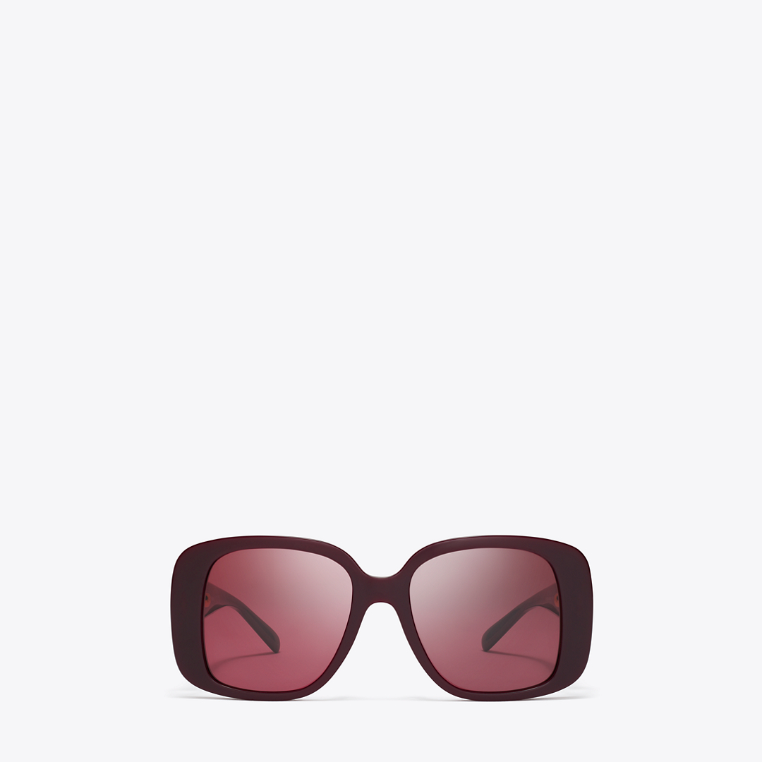 Pierced Oversized Square Sunglasses