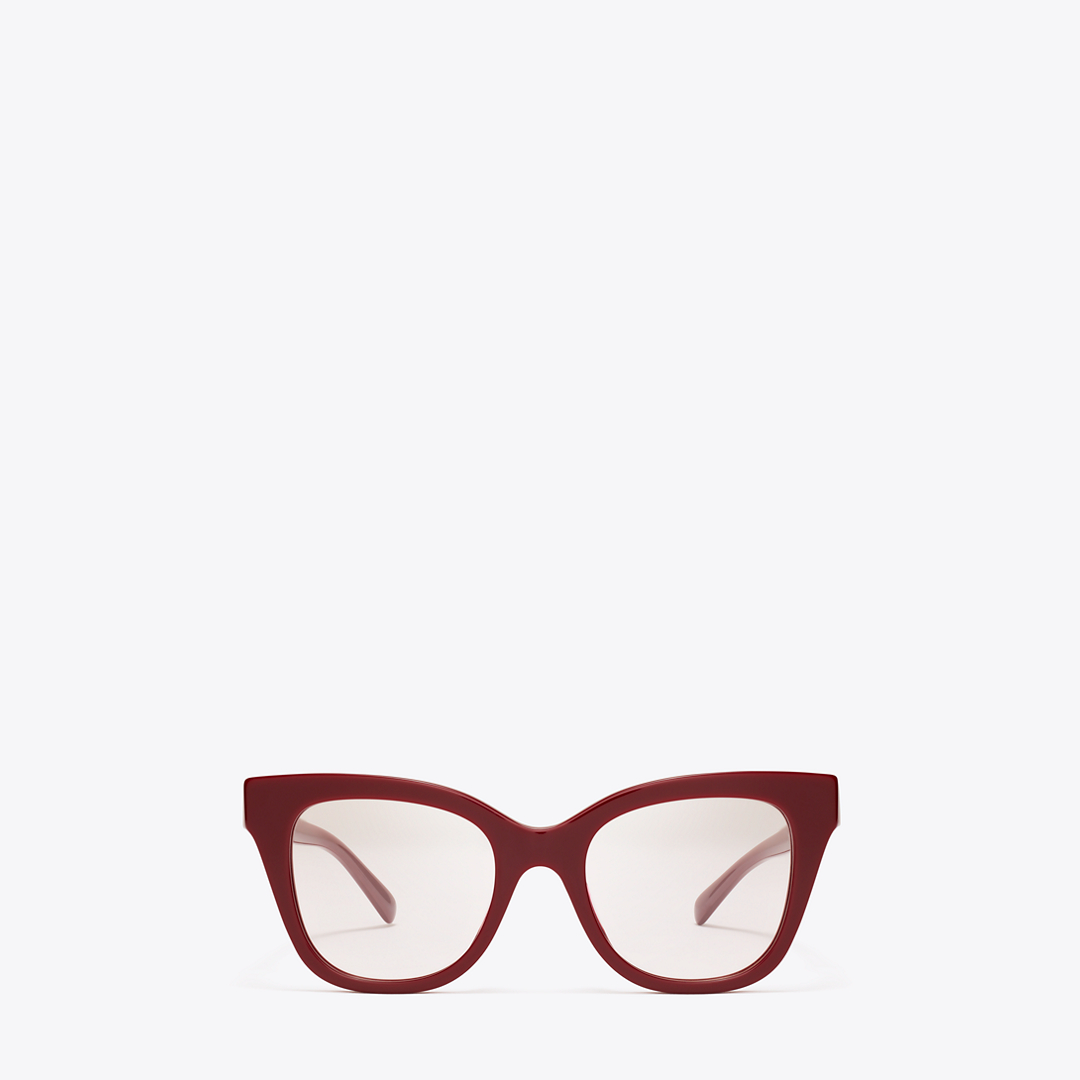 Pierced Oversized Cat-Eye Eyeglasses