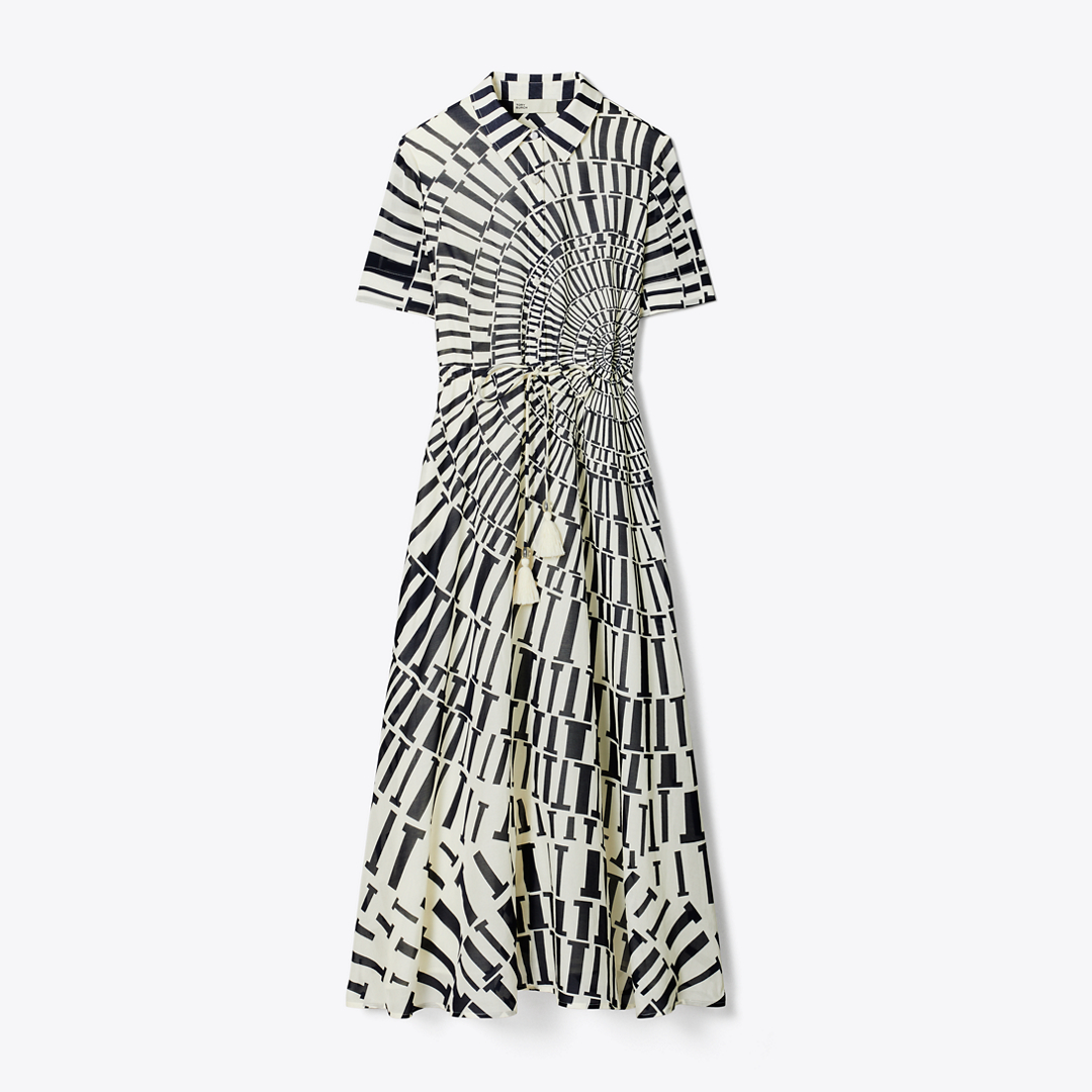 Silk Cotton Voile Shirtdress