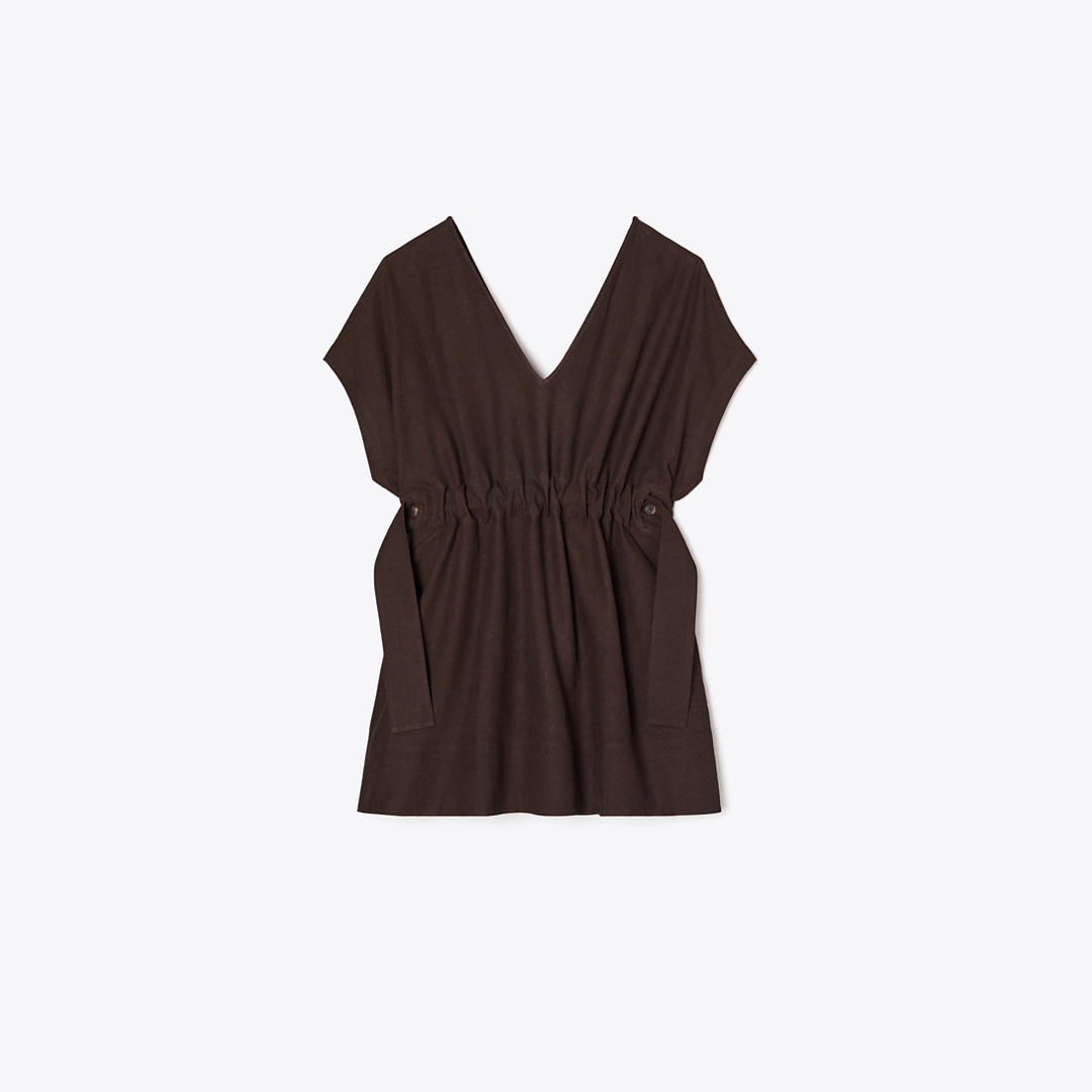 Belted Linen Dress