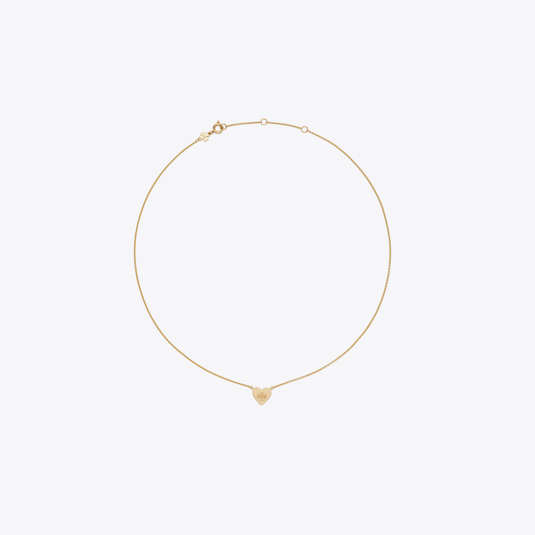 Forget Me Not Heart Pendant Necklace