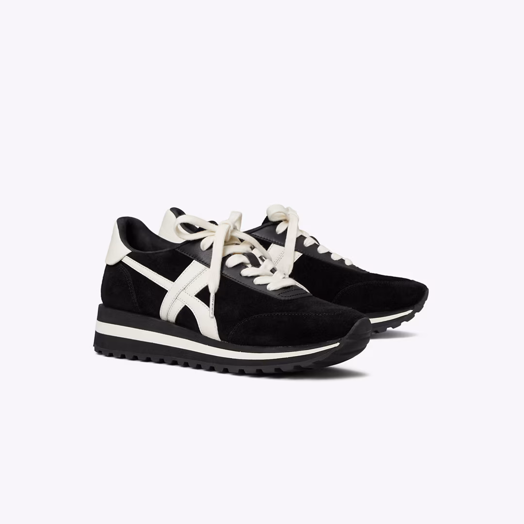 Hank Wedge Sneaker by Tory Burch