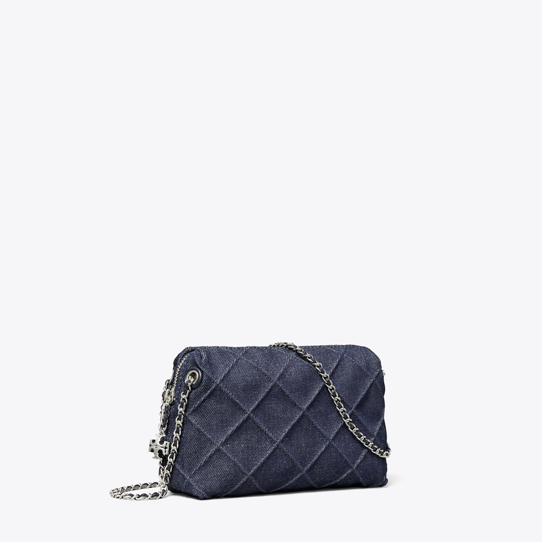 Fleming Denim Soft Crossbody Bag
