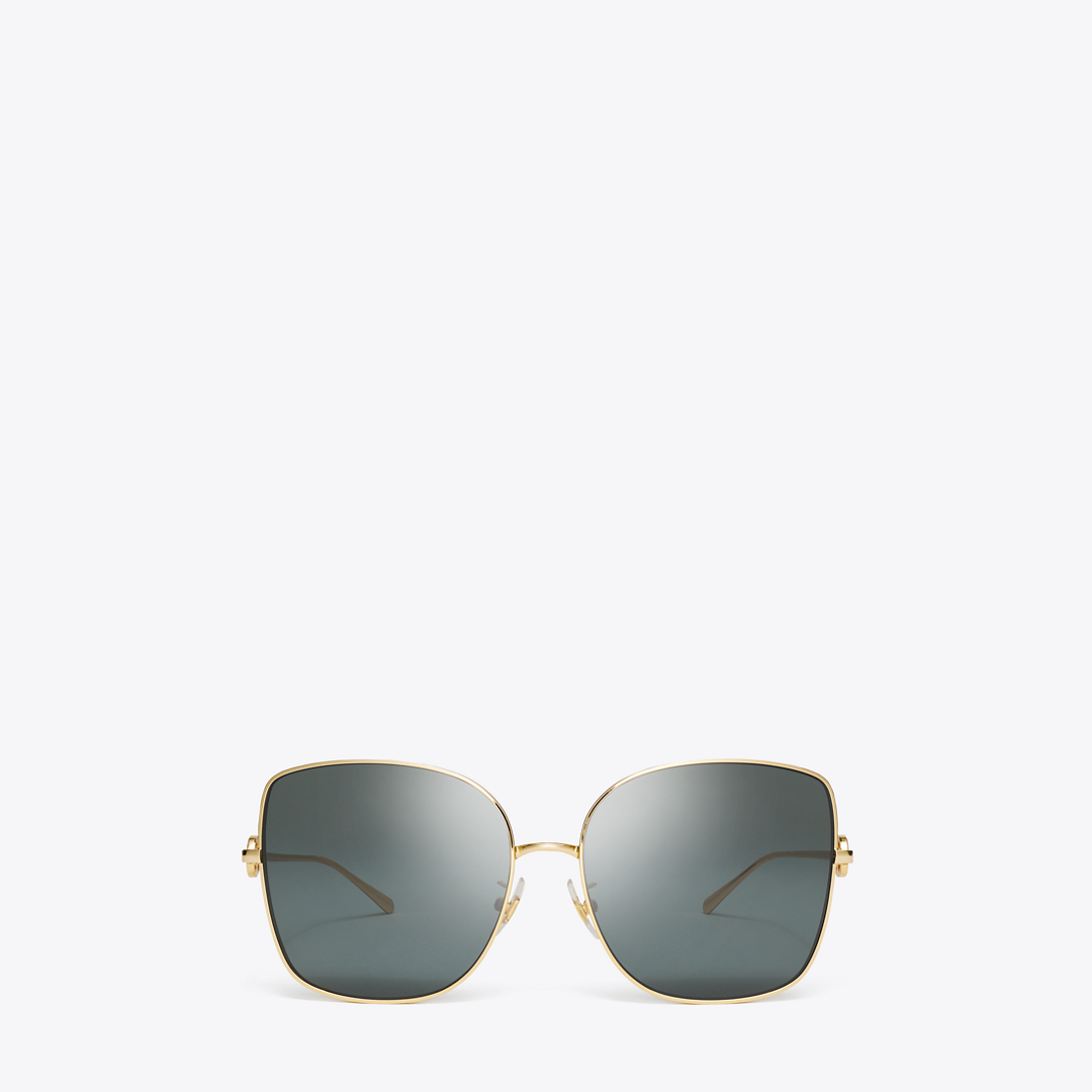 Miller Metal Oversized Butterfly Sunglasses