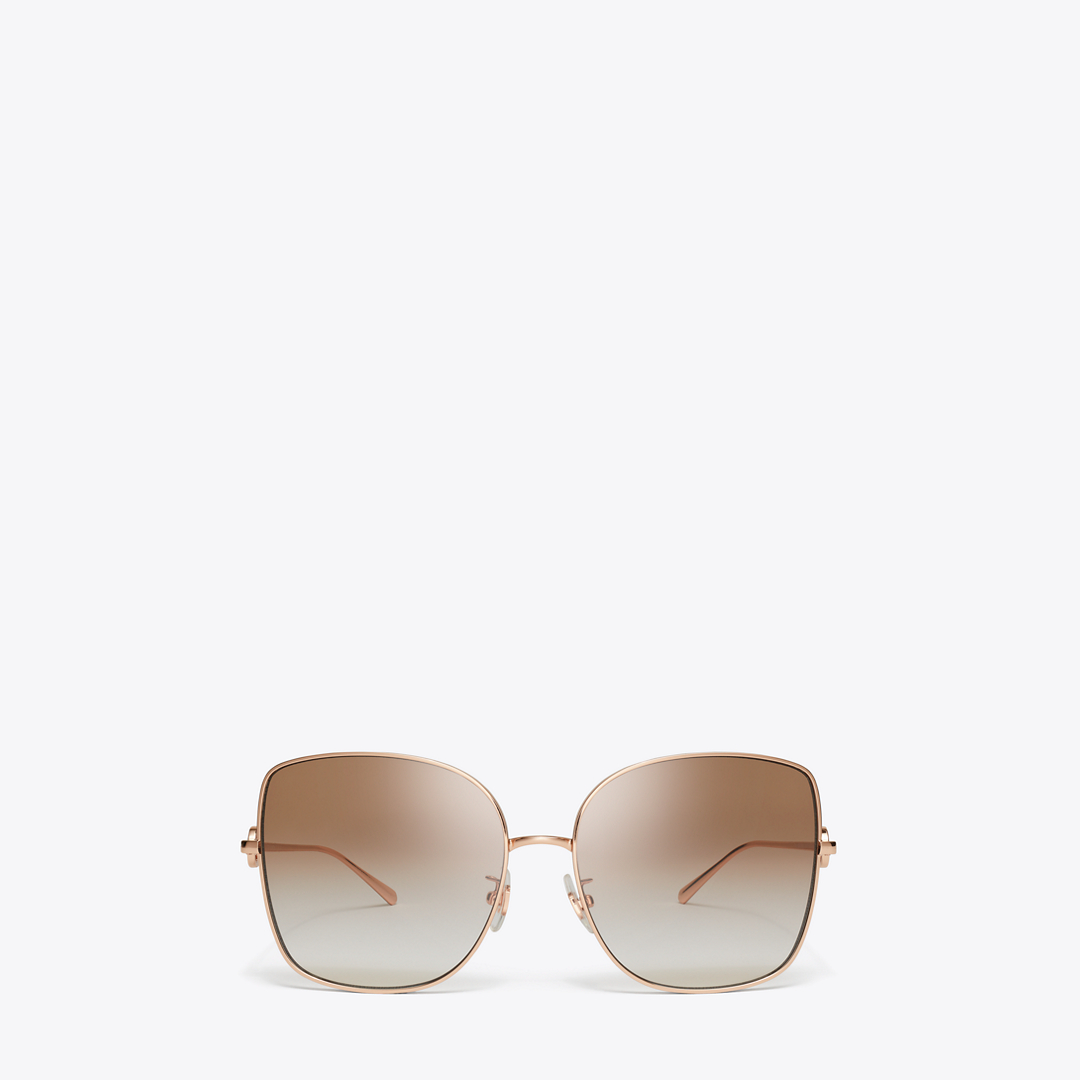 Miller Metal Oversized Butterfly Sunglasses