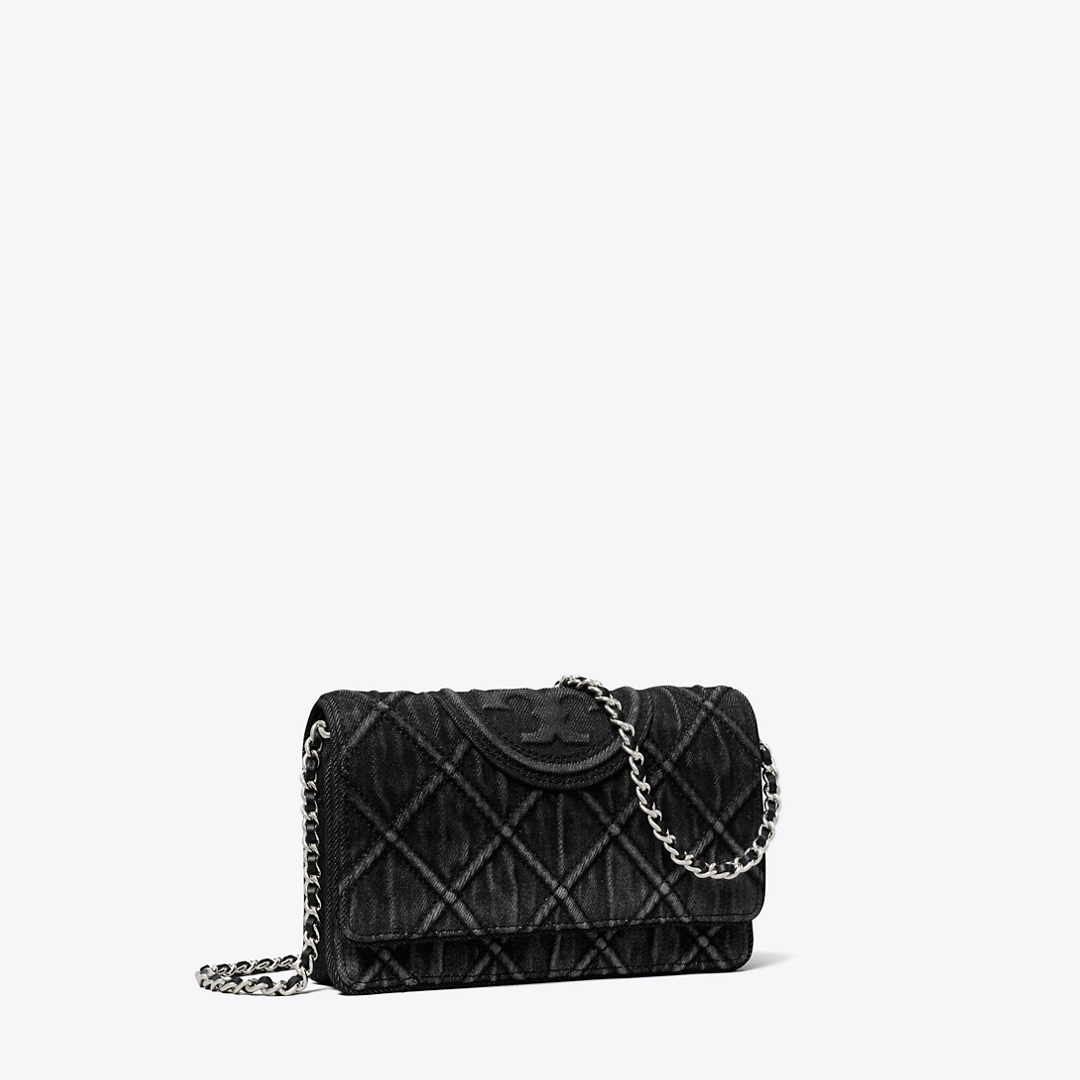 Fleming Denim Chain Crossbody