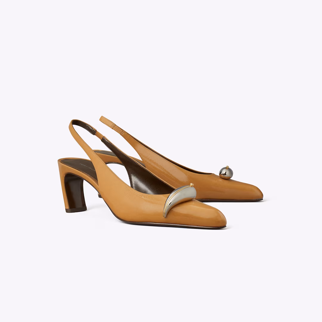 Pierced Slingback Heel