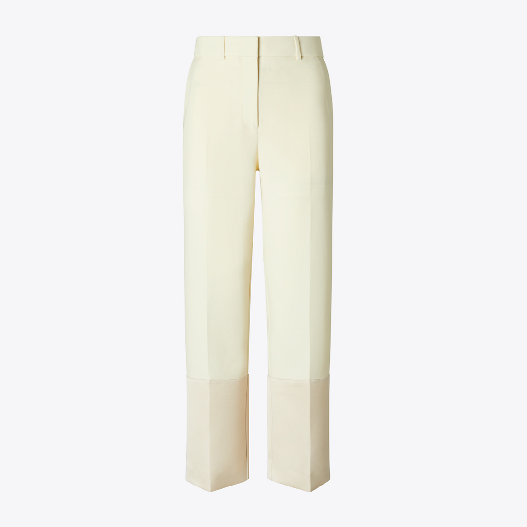Cropped Crepe Pant by Tory Burch