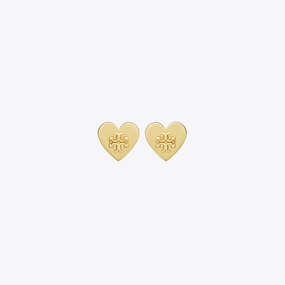 Forget Me Not Heart Stud Earrings