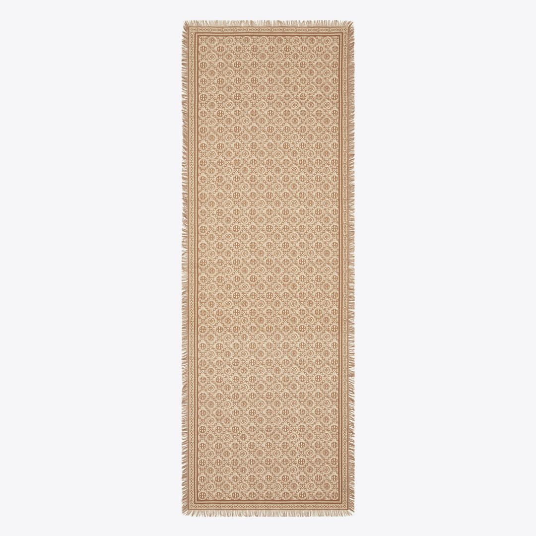 T Monogram Floral Oblong Scarf by Tory Burch