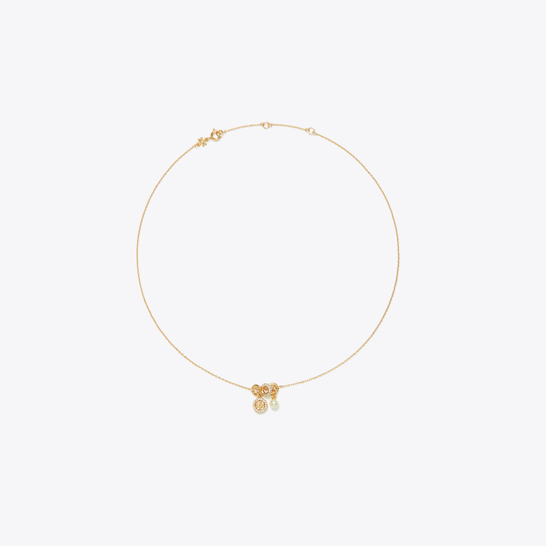 Icon Pavé Charm Pendant Necklace