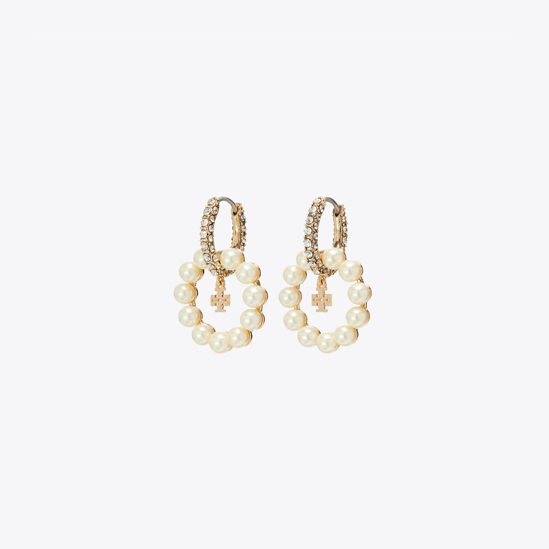 Moondance Pearl Hoop Earrings