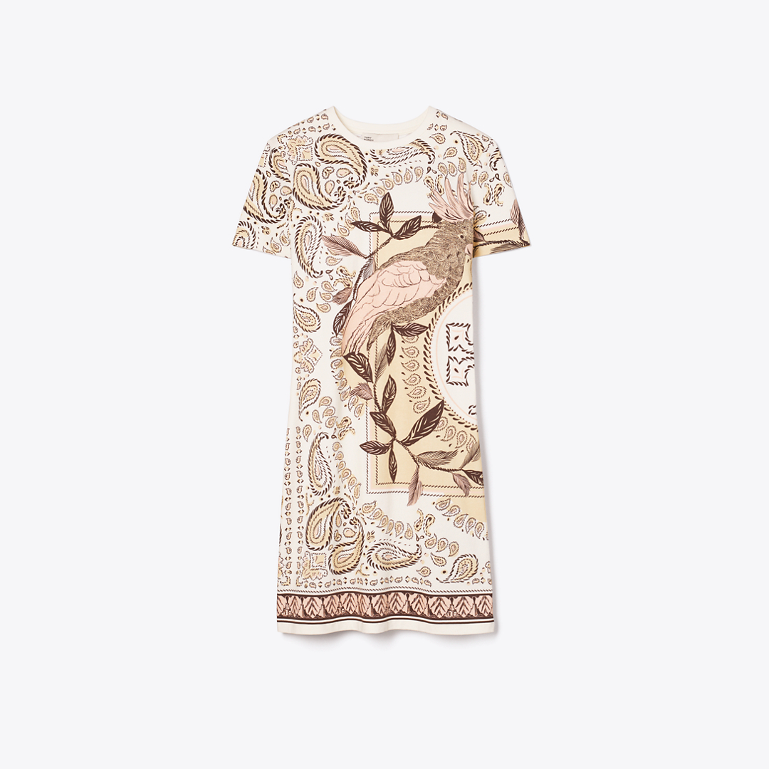 Printed Jersey T-Shirt Dress
