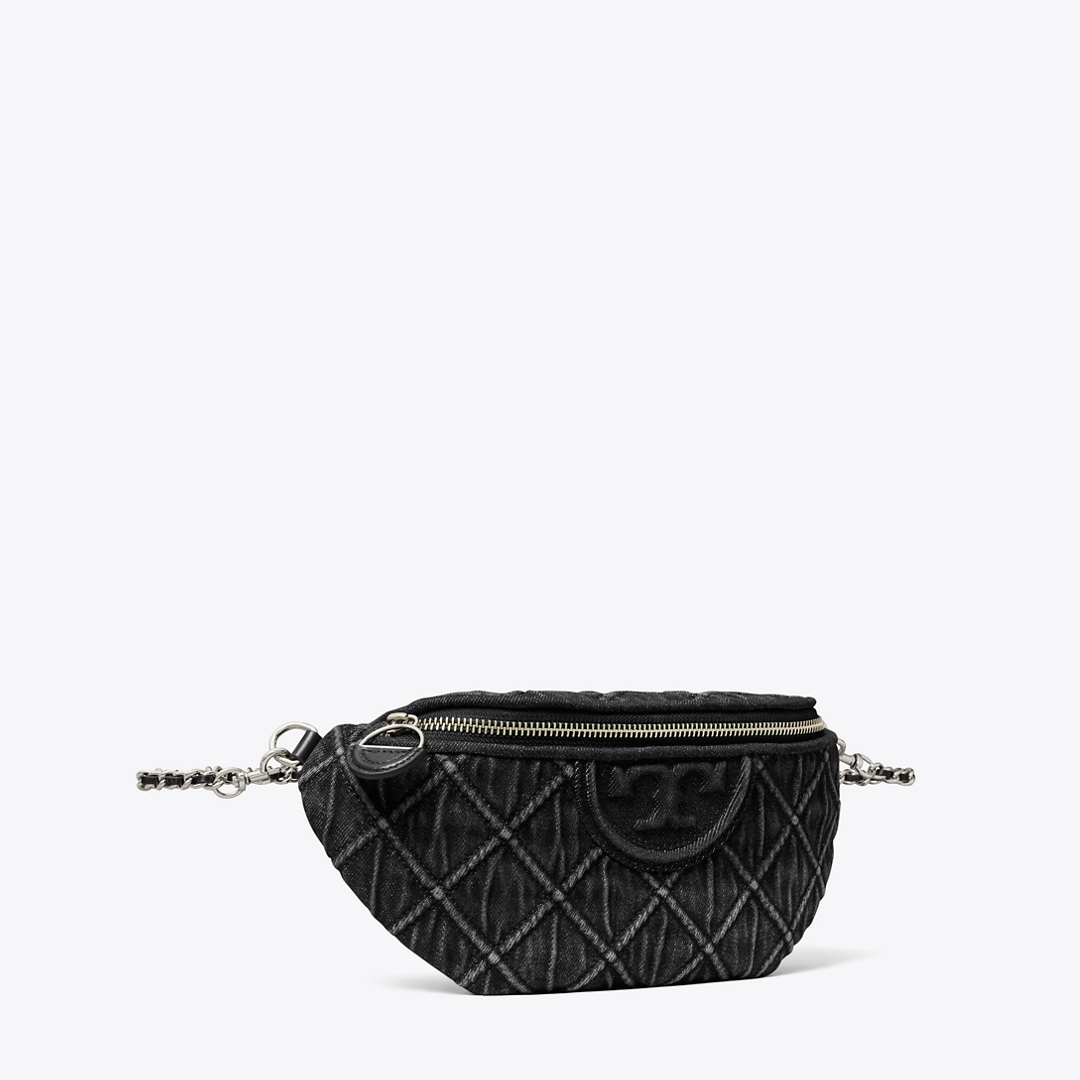 Fleming Denim Belt Bag by Tory Burch