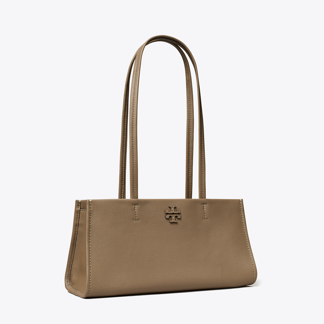 Leather East West Satchel