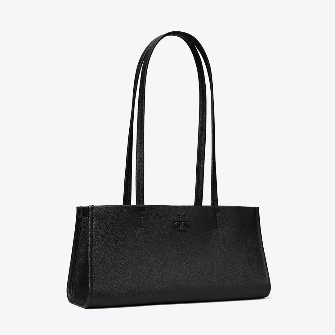 Leather East West Satchel