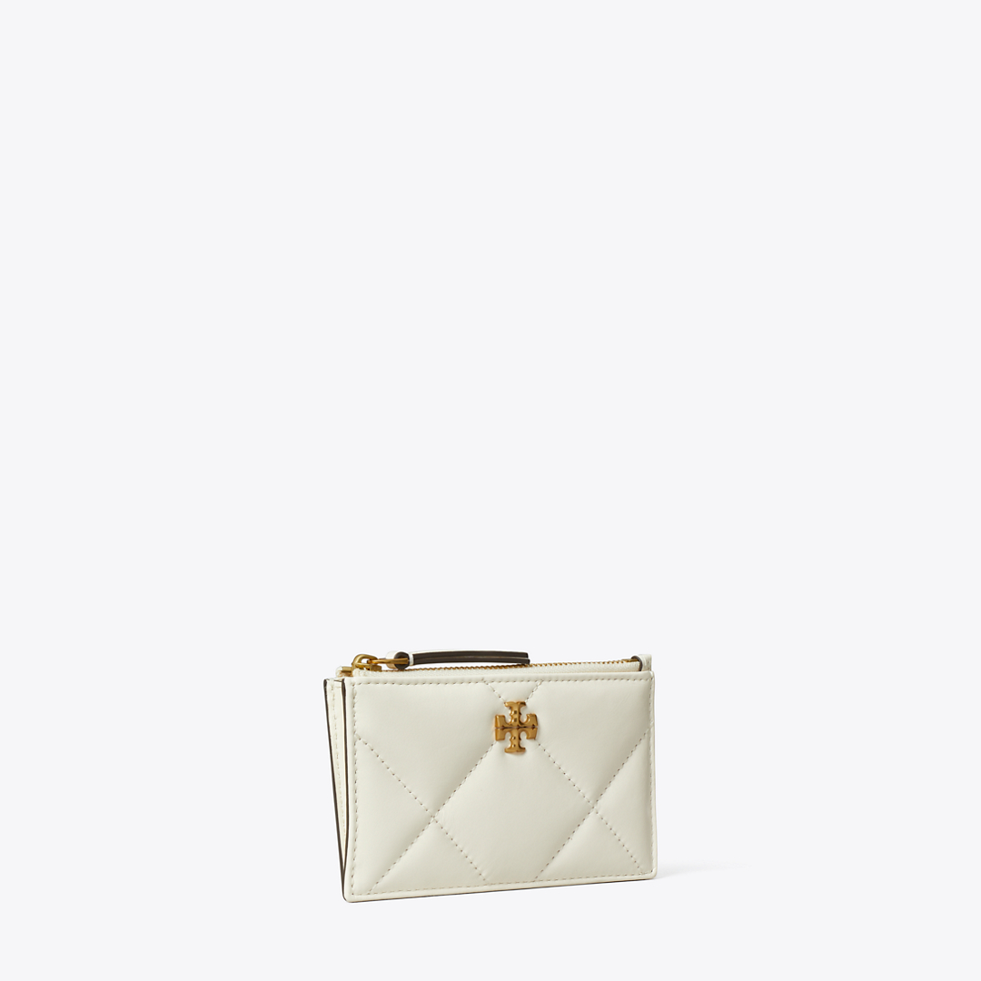 Kira Diamond Quilt Zip Card Case