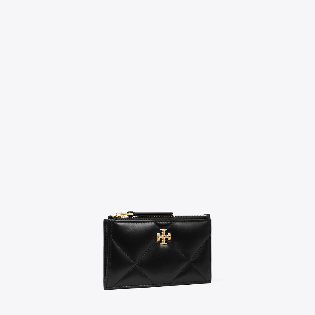 Kira Diamond Quilt Zip Card Case