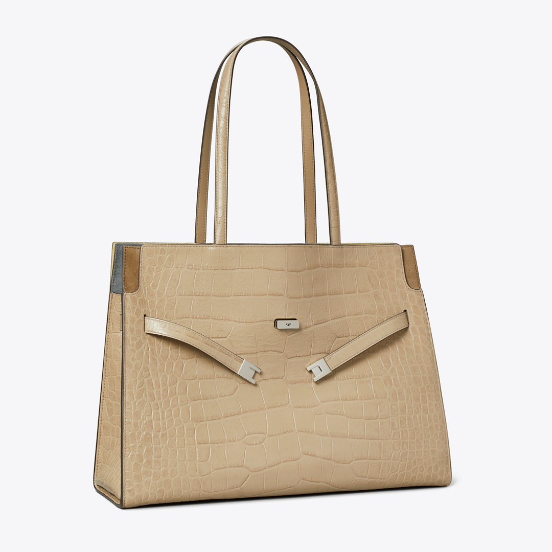 Lee Radziwill Embossed Tote