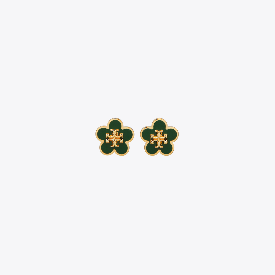 Forget Me Not Enamel Stud Earrings