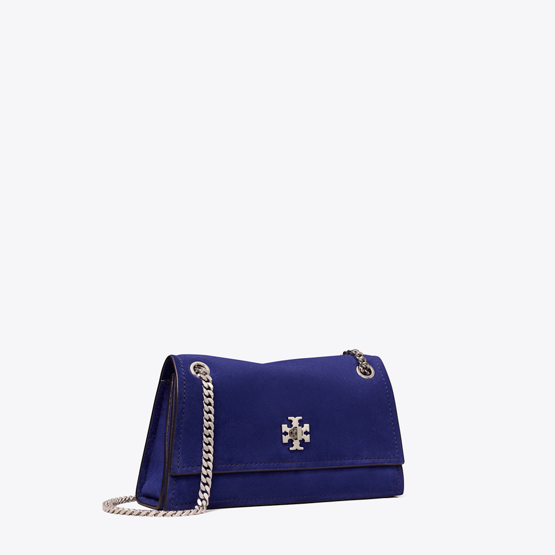 Mini Kira Turnlock Suede Shoulder Bag