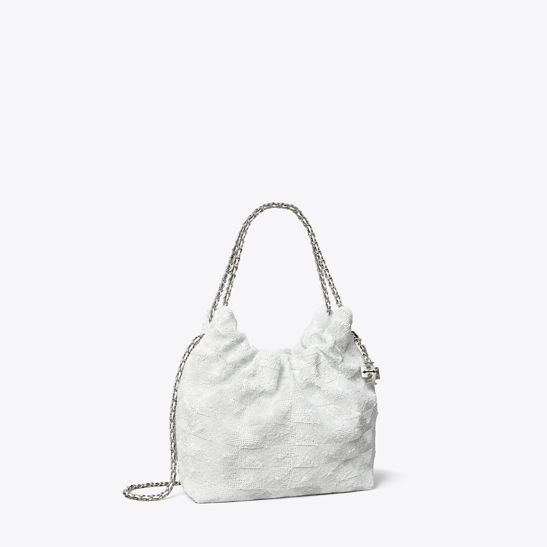 Mini Fleming Sequin Hobo Bag