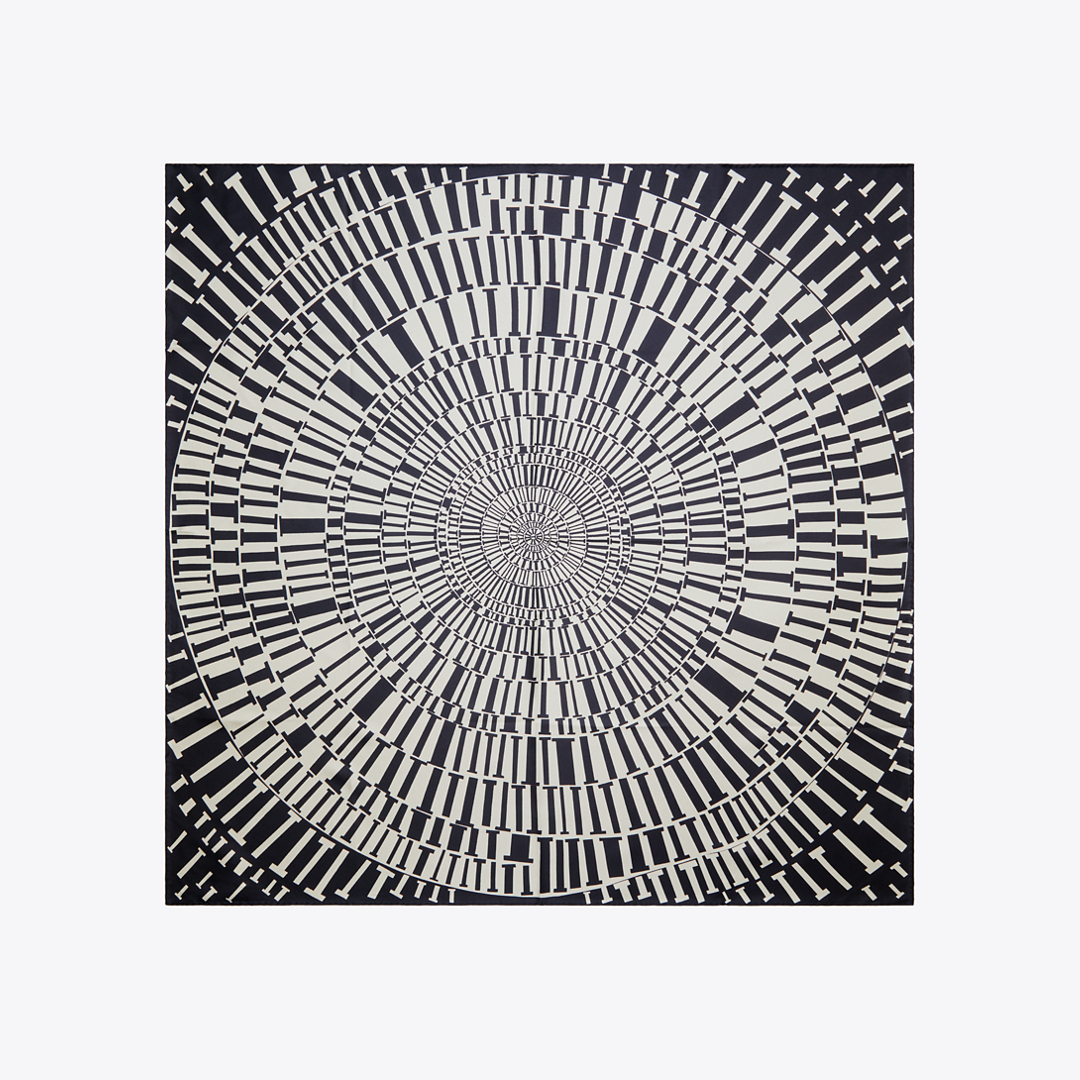 T Circle Silk Square Scarf
