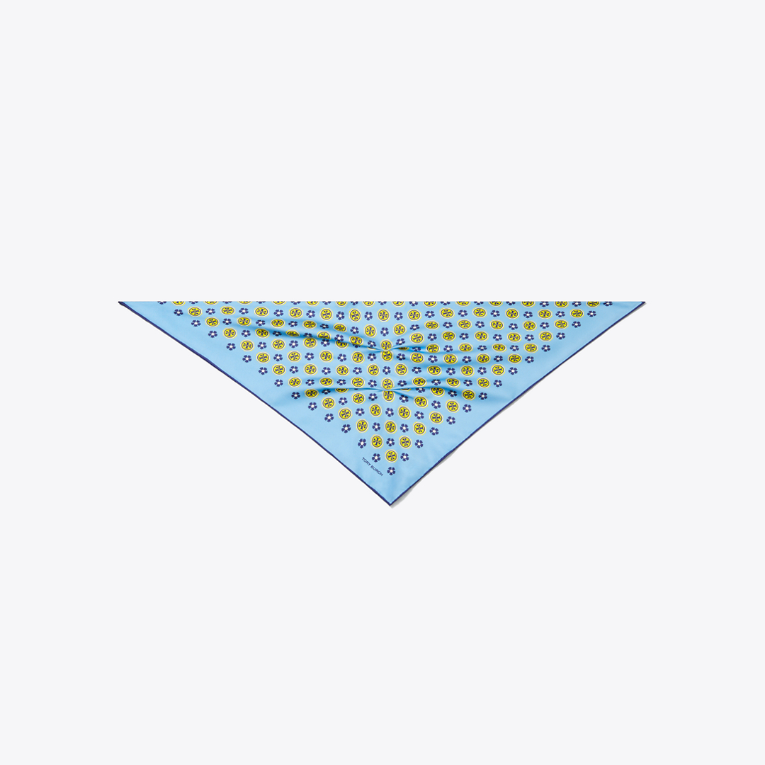 Floral Logo Triangle Scarf