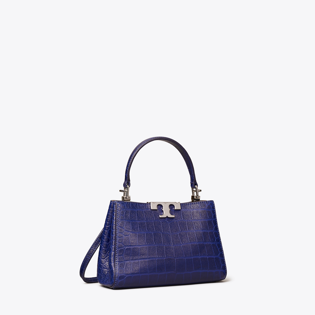 Mini Eleanor Soft Croc-Embossed Satchel